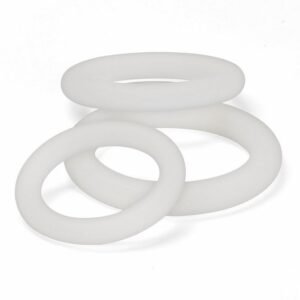 CLOUD 9 PRO SENSUAL SILICONE COCK RING 3 PACK CLEAR