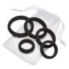 CLOUD 9 COMFORT COCK RINGS W/FLAT BACK 5-PK PRO SENSUAL LINE