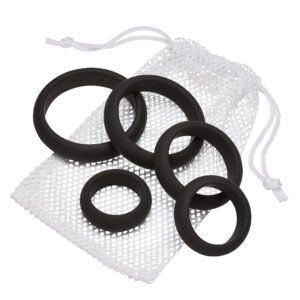 CLOUD 9 COMFORT COCK RINGS W/FLAT BACK 5-PK PRO SENSUAL LINE