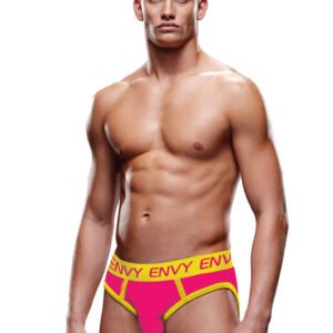 ENVY SOLID JOCK PINK/YELLOW M/L