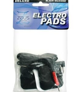 ZEUS ELECTROSEX BLACK ADHESIVE SILICONE PADS PAIR