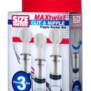 SIZE MATTERS TWISTED TRIPLETS NIPPLE & CLIT SUCKERS