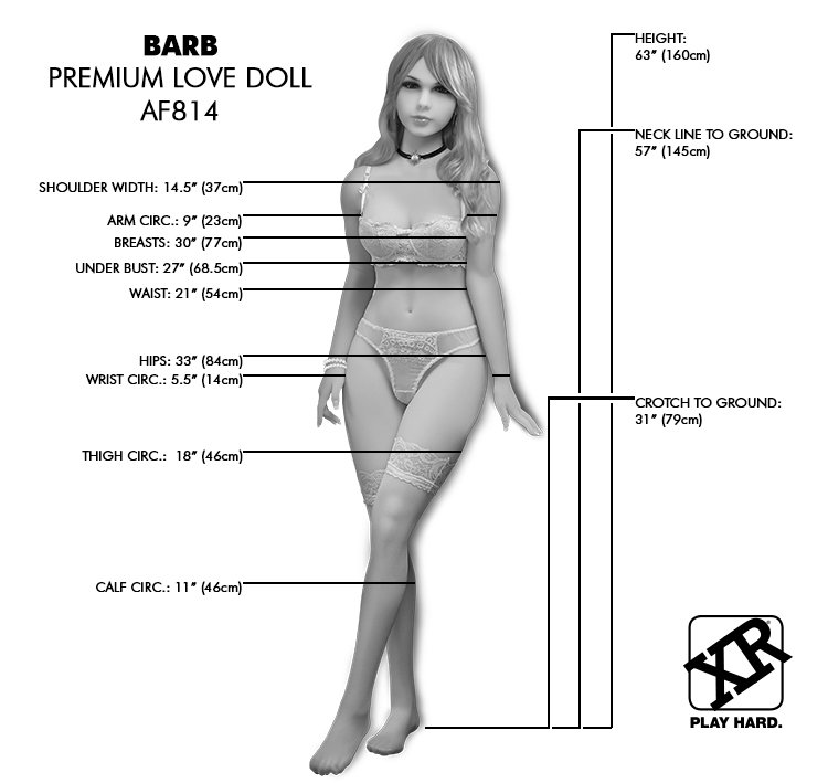 XRAF814femalelovedilldimensions