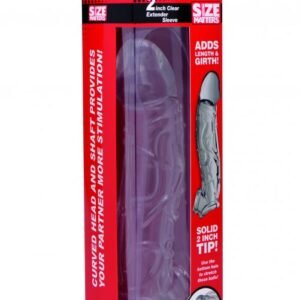 SIZE MATTERS 2IN CLEAR PENIS EXTENDER SLEEVE
