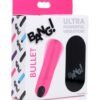 BANG! VIBRATING BULLET W/ REMOTE CONTROL PINK