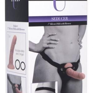 STRAP U SEDUCER 7IN SILICONE DILDO W/ HARNESS