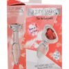 BOOTY SPARKS RED HEART GLASS ANAL PLUG SMALL