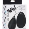 BANG! 10X VIBRATING SILICONE EGG W/ REMOTE BLACK