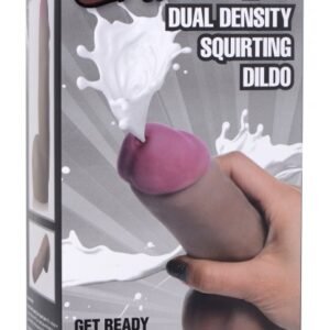 LOADZ 7IN DUAL DENSITY SQUIRTING DILDO DARK