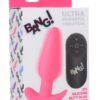 BANG! 21X VIBRATING SILICONE BUTT PLUG W/ REMOTE PINK