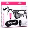 BANG! POWER PANTY LACE PANTIES BULLET & BLINDFOLD KIT PINK
