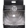 MASTER SERIES CLEAR VIEW HOLLOW ANAL PLUG SMALL