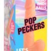 POP 6.5IN DILDO W/ BALLS LIGHT