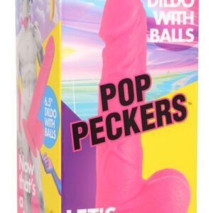 POP 6.5IN DILDO W/ BALLS PINK