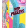 POP 7.5IN DILDO W/ BALLS BLUE