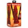(D) CREATURE COCKS FIRE DRAGO SCALY SILICONE DILDO