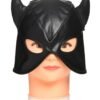 MASTER SERIES DUNGEON DEMON BONDAGE HOOD W/ HORNS