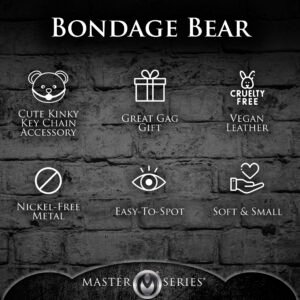 MASTER SERIES HOODED TEDDY BEAR KEYCHAIN