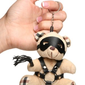MASTER SERIES BDSM TEDDY BEAR KEYCHAIN