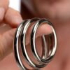 MASTER SERIES TRINE STEEL COCK RING SET