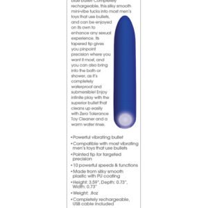 ZERO TOLERANCE BLUE RECHARGEABLE BULLET