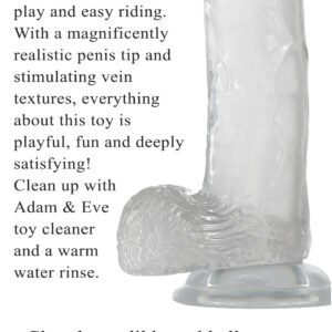 (D) ADAM & EVE CRYSTAL CLEAR 8 DILDO