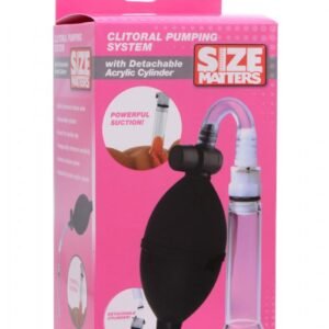 SIZE MATTERS CLITORAL PUMPING SYSTEM W/DETACHABLE ACRYLIC CYLINDER