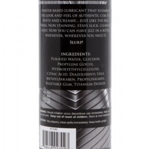 MASTER SERIES JIZZ UNSCENTED WATER-BASED LUBE 8OZ