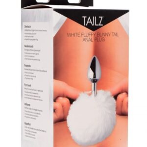 TAILZ WHITE FLUFFY BUNNY TAIL ANAL PLUG