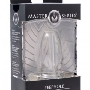 MASTER SERIES PEEPHOLE CLEAR HOLLOW ANAL PLUG
