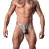 YOUR LACE OR MINE BONG THONG RED WHITE & BLUE L/XL