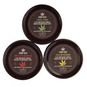 HEMP SEED 3-IN-1 MASSAGE CANDL TRIO 1.75OZ