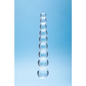 CLARITY GLASS DILDO ELYSIAN PEARLS
