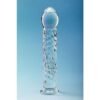 CLARITY GLASS DILDO SERAPHIC RIPPLE