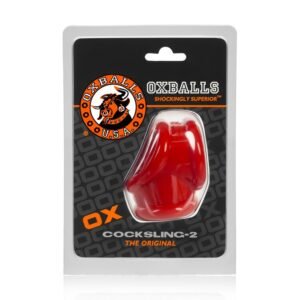 COCKSLING 2 COCK & BALL SLING OXBALLS RED (NET)
