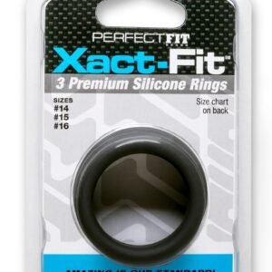 XACT FIT SILICONE RINGS #14 #15 #16 BLACK