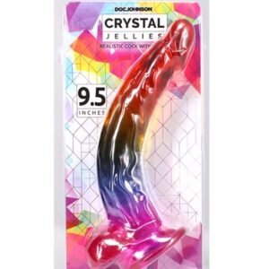 CRYSTAL JELLIES 9.5 IN DILDO RAINBOW