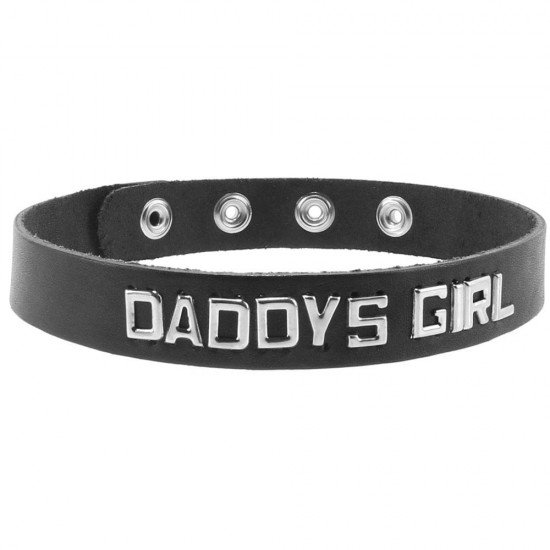 daddysgirlwordbandcollar