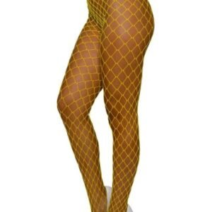 PANTYHOSE FENCE NET NEON YELLOW OS