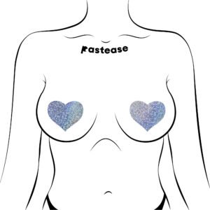 PASTEASE HEARTS SILVER GLITTER