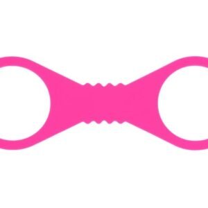 SEX & MISCHIEF HOT PINK LARGE SILICONE CUFFS