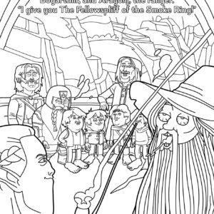 LORD OF SMOKE RINGS COLORING BOOK (NET)