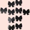 MINI BODY PASTIES 10PK FAUX PLEATHER BLACK