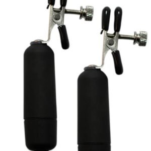 KINK COLLECTION VIBRATING NIPPLE CLAMPS BLACK
