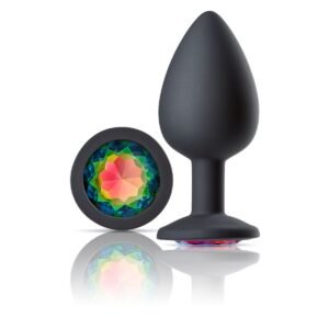 CLOUD 9 GEMS BLACK SILICONE ANAL PLUG LARGE