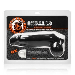 (WD) DADDY COCKSHEATH W/ BALLS BLACK (NET)
