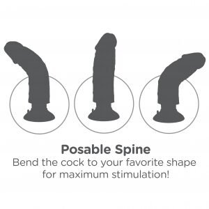 KING COCK 9 IN COCK FLESH VIBRATING