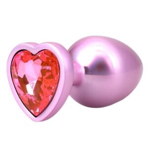 BOOTY BLING HEART DIAMOND JEW/ METAL PLUG L/PINK