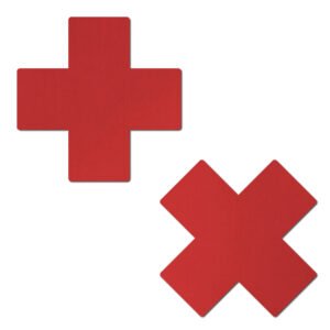 PASTEASE PLUS X FAUX LATEX RED CROSSES