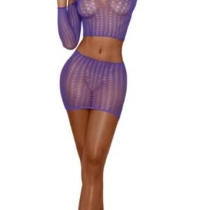 DREAMGIRL BREAUNA SKIRT SET ULTRAVIOLET OS